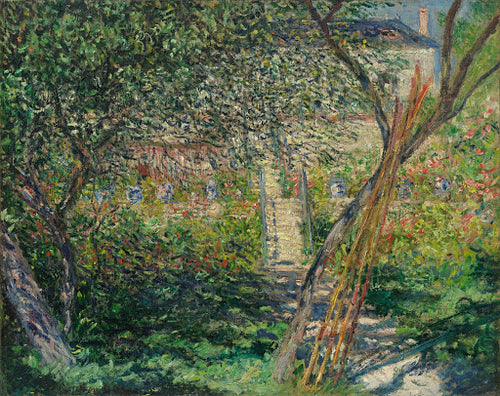 The Garden at Vétheuil Poster | Claude Monet Art Print (1881)