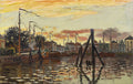 The Port of Zaandam Poster | Claude Monet Art Print (1871)