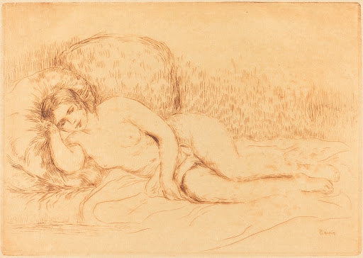 Nude Woman Reclining II Poster | Pierre-Auguste Renoir Art Print (1906)