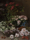 Spring Flowers Poster | Claude Monet Art Print (1864)