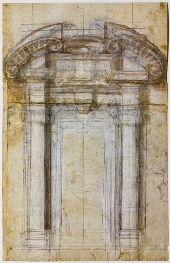 Design for the Porta Pia Poster | Michelangelo Art Print (1561)