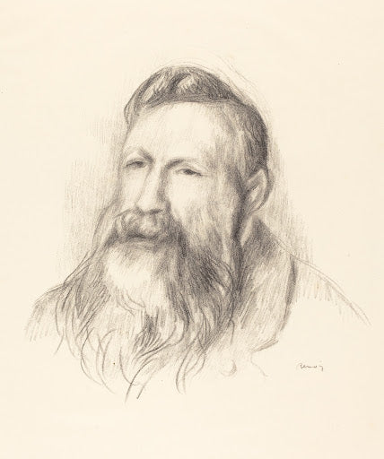 Portrait of Auguste Rodin Poster | Pierre-Auguste Renoir Art Print (1910)