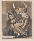 A Sibyl Reading Poster | Ugo da Carpi after Raphael Art Print (1518)