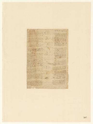 Codex Atlanticus Folio 207 Recto Poster | Leonardo da Vinci Art Print (1490)