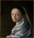 Study of a Young Woman Poster | Johannes Vermeer Art Print (1665)
