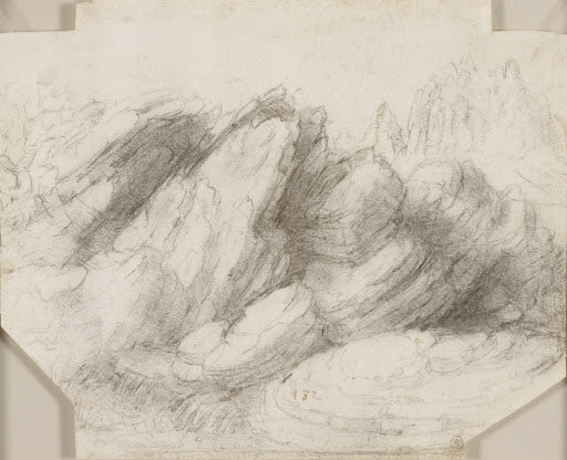 A Rocky Landscape Poster | Leonardo da Vinci Art Print (1510)