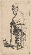 Beggar Leaning on a Stick Poster | Rembrandt van Rijn Art Print (1630)