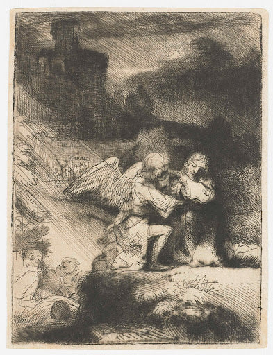 The Agony in the Garden Poster | Rembrandt van Rijn Art Print (1652)