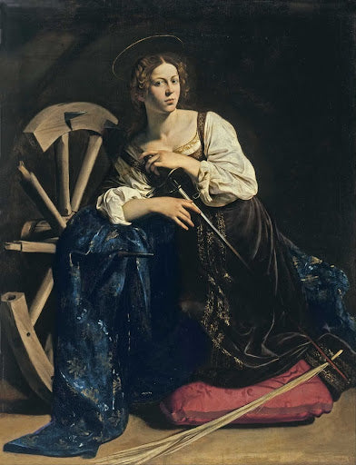 Saint Catherine of Alexandria Poster | Caravaggio Art Print (1598)