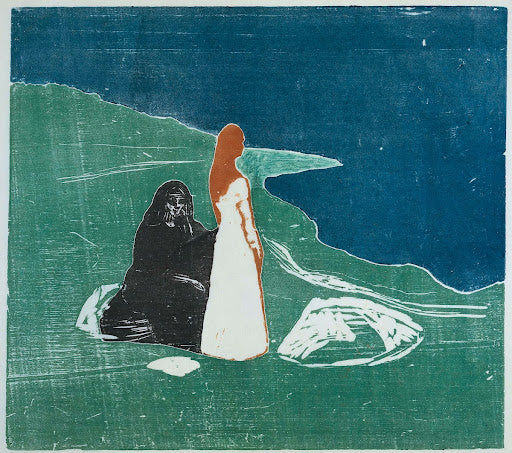 Two Women on the Shore Poster | Edvard Munch Art Print (1898)