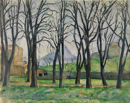 Chestnut Trees at Jas de Bouffan Poster | Paul Cézanne Art Print (1885)