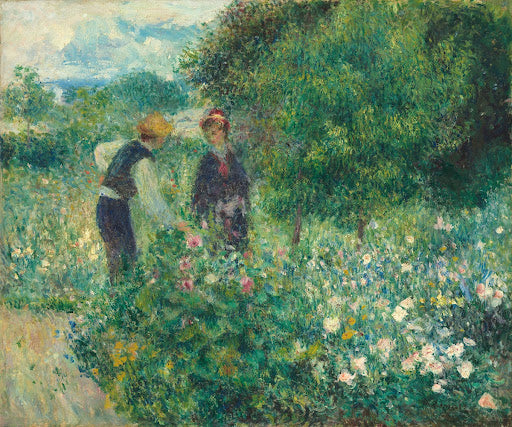 Picking Flowers Poster | Pierre-Auguste Renoir Art Print (1875)