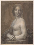 The Nude Mona Lisa Poster | Leonardo da Vinci and Workshop Art Print (1514)