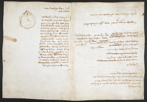 Codex Arundel Folio 236v Poster | Leonardo da Vinci Art Print