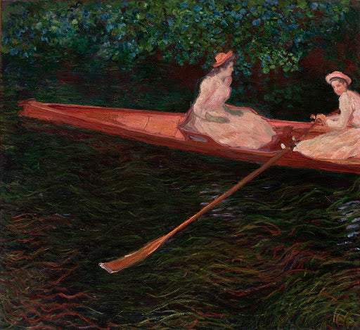 The Canoe on Epte Poster | Claude Monet Art Print