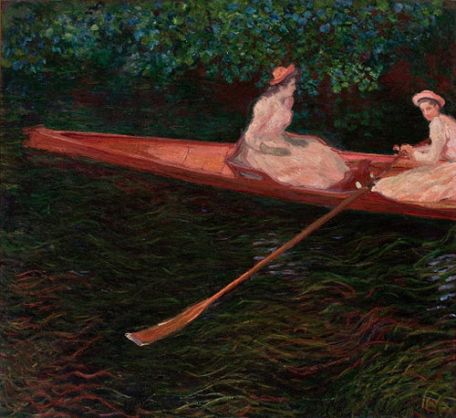 The Canoe on Epte Poster | Claude Monet Art Print