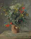 Flowers in a Vase Poster | Pierre-Auguste Renoir Art Print (1866)