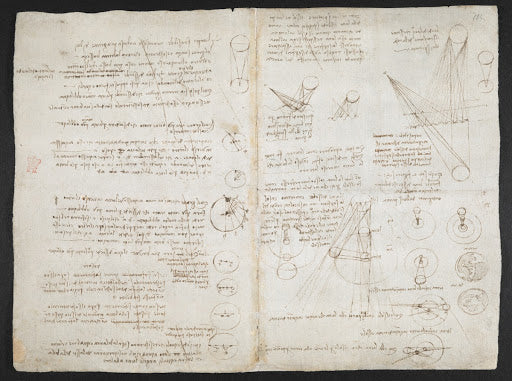 Codex Arundel Folio 107v Poster | Leonardo da Vinci Art Print
