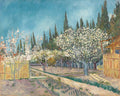 Orchard Bordered by Cypresses Poster | Vincent van Gogh Art Print (1888)