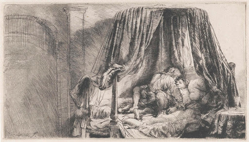 The French Bed Poster | Rembrandt van Rijn Art Print (1646)