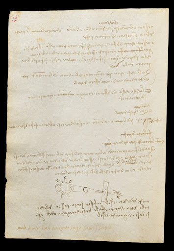 Codex Trivulzianus Page 12 Poster | Leonardo da Vinci Art Print (1487)