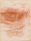 A Storm Over a Valley Poster | Leonardo da Vinci Art Print (1506)