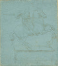 A Design for an Equestrian Monument Poster | Leonardo da Vinci Art Print (1485)