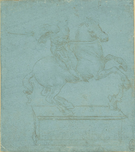 A Design for an Equestrian Monument Poster | Leonardo da Vinci Art Print (1485)