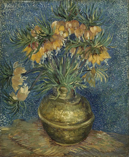 Imperial Fritillaries in a Copper Vase Poster | Vincent van Gogh Art Print (1887)
