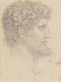 The Head of a Bearded Man Poster | Leonardo da Vinci Art Print (1517)