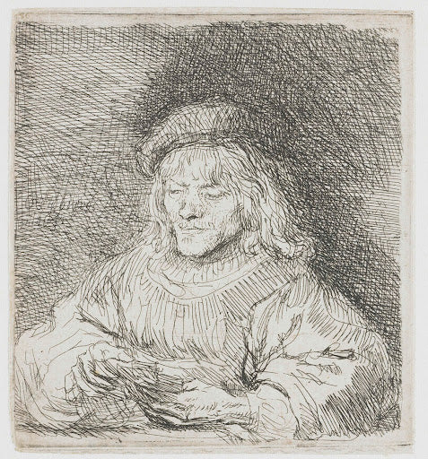 The Card Player Poster | Rembrandt van Rijn Art Print (1641)