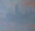 Houses of Parliament in the Fog Poster | Claude Monet Art Print