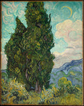 Cypresses Poster | Vincent van Gogh Art Print (1889)