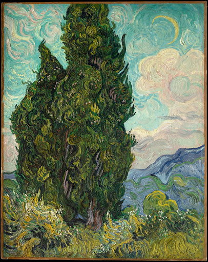 Cypresses Poster | Vincent van Gogh Art Print (1889)