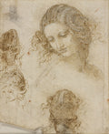 The Head of Leda Poster | Leonardo da Vinci Art Print (1505)