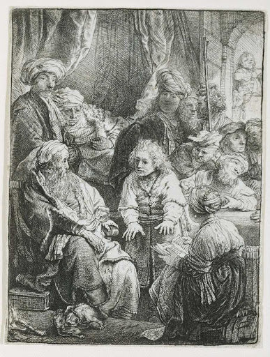 Joseph Telling His Dreams Poster | Rembrandt van Rijn Art Print (1638)