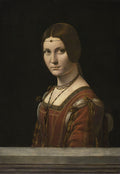 La Belle Ferronnière Poster | Leonardo da Vinci Art Print (1490)