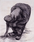 Peasant Woman Stooping Poster | Vincent van Gogh Art Print