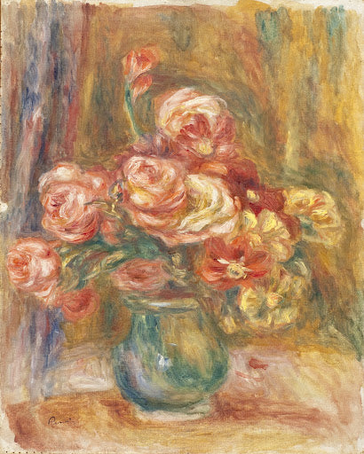 Vase of Roses Poster | Pierre-Auguste Renoir Art Print (1890)
