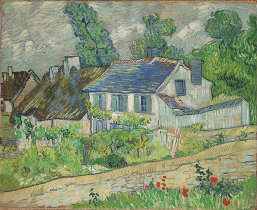Houses at Auvers Poster | Vincent van Gogh Art Print (1890)
