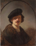 Self-Portrait with Shaded Eyes Poster | Rembrandt van Rijn Art Print (1634)