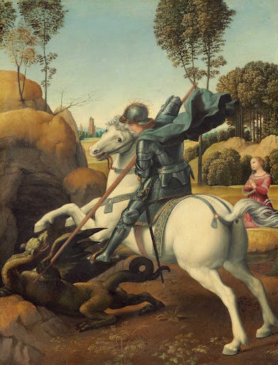 Saint George and the Dragon Poster | Raphael Art Print (1506)