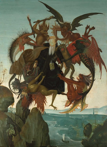 The Torment of Saint Anthony Poster | Michelangelo Art Print (1487)