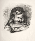 Claude Renoir, Head Lowered Poster | Pierre-Auguste Renoir Art Print (1904)