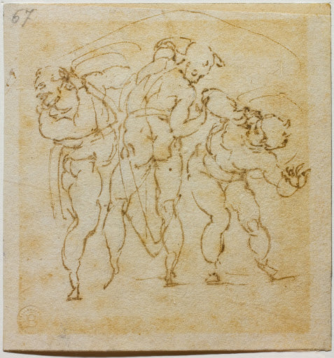 Studies of Figures Poster | Michelangelo Art Print (1516)