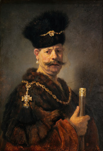 A Polish Nobleman Poster | Rembrandt van Rijn Art Print (1637)