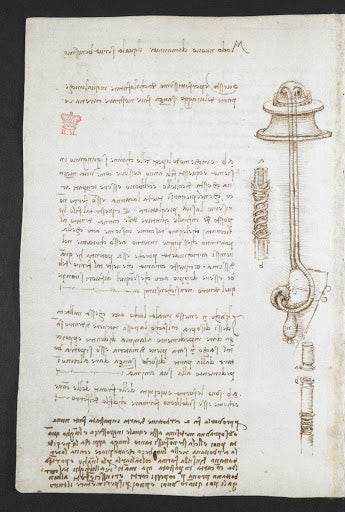 Codex Arundel Folio 24v Poster | Leonardo da Vinci Art Print