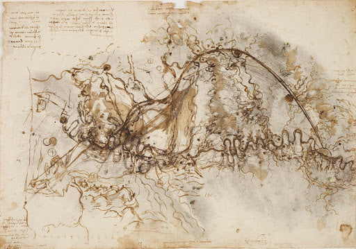 The Arno Valley with the Route of a Proposed Canal Poster | Leonardo da Vinci Art Print (1503)