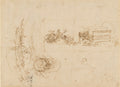 An Architectural Allegory, and Designs for a Stage Set Poster | Leonardo da Vinci Art Print (1495)