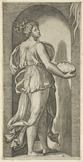 Hope in a Niche Poster | Marcantonio Raimondi after Raphael Art Print (1515)